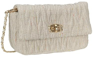 SEIDENFELT MANUFAKTUR Schultertasche Umhängetasche Floro Shoulder Bag Happy Beige creme