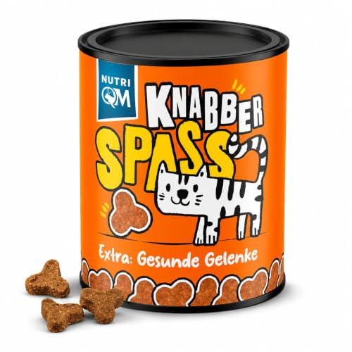 NutriQM® Knabberspaß Gelenke Katzensnack – 50 g Katzen Leckerlies mit Grünlippmuschel & Geflügel – Knusprig & Schmackhaft – Unterstützung gesunder Gelenke & Beweglichkeit