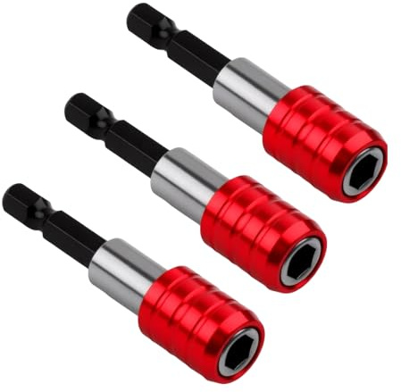 Drill Bit Holder, 3Pcs Shank Magnetic Impact Drill Screwdriver Bit Holder | Quick Release Safe and Durable Screwdriver Magnetic Bit Holder for Power Drills Electric Screwdrivers Handheld Impact Drivers