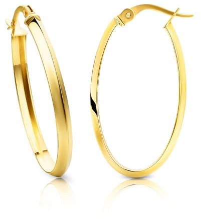 Orovi Ohrringe Damen Gelbgold 14 Karat / 585 Gold Creolen