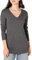 Amazon Essentials Jersey Tipo Túnica Ligero de Manga Larga y Cuello en Pico (Disponible en Tallas Grandes) Mujer, Carbón Mezcla, XXL