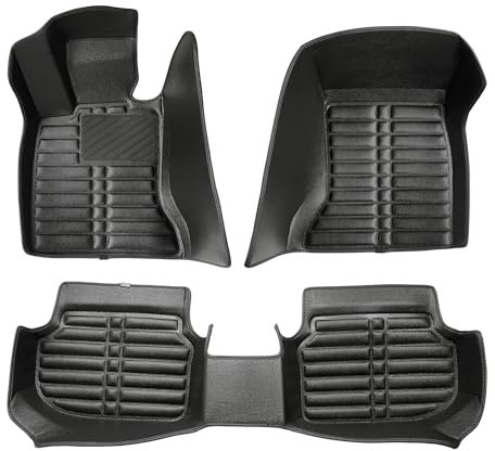 fussmattenprofi.com 5D Fußmatten Für BMW 5 (E60/E61) Facelift Baujahr 2003-2010 I 100% Passgenau Geruchlos Allwetter Premium Leder Fussmatten Auto Set