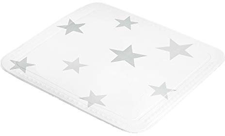 Kleine Wolke Duscheinlage Stars, 55 x 55 cm, Silbergrau