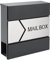 MONZANA® XXL Briefkasten Postkasten mit Zeitungsfach abschließbar 2 Schlüssel Montagematerial Stahl modern einfache Montage Zeitungsrolle Wandbriefkasten Anthrazit