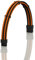 LINKUP - AVA 30cm PCI-E 8 Pin (6+2) GPU PSU Power Supply Braided Sleeved Custom Mod PC Extension Cable w/Combs | Strong & Stiff Design | Single Pack | 300mm - OrangeBlack