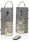 Auraglow Remote Control LED Fairy String Lights Hanging Rustic Vintage Country Wall Décor Mason Jar, Twin Pack