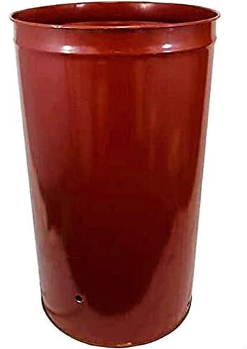 KetoPlastics Large Steel Incinerator Bin 210 Litre Steel Drum Burner Barrel 210L Heavy Duty Burn Garden Rubbish Waste Fire Pit Burning Bin Cinerator Wood burner - Ready To Use