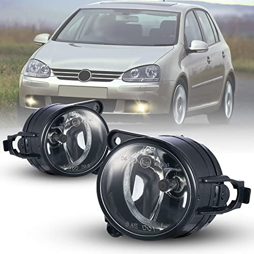 Tula Motoren Nebelscheinwerfer für VOLKSWAGEN Golf V (1K1/1K5) 11/2004-06/2009 Ein Paar Nebelscheinwerfer Klar Linse HB4/9006 12V 51W R:1K0941700C L:1K0941699C