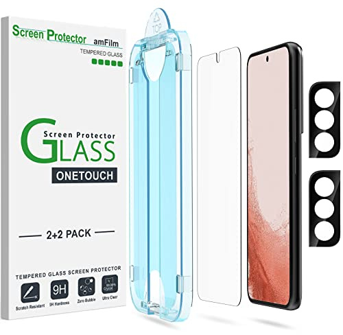 amFilm OneTouch for Samsung Galaxy S22+ Plus Screen Protector TemperedGlass