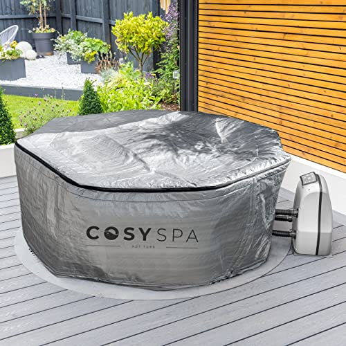 CosySpa Bâche Isolante Thermique pour Bain à remous - 3X Tailles / 2X Formes (Rondes et octogonales) | Économisez 30% sur Vos factures énergétiques (4-6 Places (210 x 70 cm) Rond)