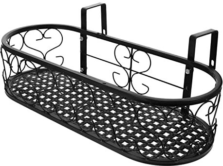 YARNOW 1stk Hängender Blumenständer Montagehalterung Für Das Pflanzdeck Pflanzen Regal Aufhänger Für Blumentöpfe Hängende Pflanzenhalterung Blumenkasten Eisen Blumentopf Hängender Korb
