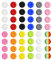 LEEQBCR 48 Pieces Colorful Silicone Thumb Grips Caps Joystick Thumbstick Cap Attachments Protective cap Controller Joystick Thumb Stick Cap Compatible with PS5 PS4 PS3 PS2 Xbox 360 Controllers
