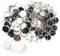 HEEPDD 100 Stück Blanko Pin Button, 44 Mm 1,7 Zoll Runde Button Button Teile Metall Button Pin Badge Kit für DIY Kunsthandwerk Geschenke Souvenirs