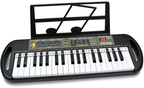 Bontempi | ProKey - Tastiera a 37 Tasti con Passo Professionale, Leggio Integrato e Opzioni di Collegamento Avanzate, 640x170x240 mm