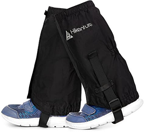 HIKENTURE Gamaschen Kinder Wasserdicht - Winter Kinder Gamaschen Schnee Wandern - Schneegamaschen wasserdicht Schneestulpen Kinder - Hiking Gaiters Gamaschen - Schneeschutz Beine Schuhe Hosen