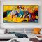 ZHMANLUCK Célèbre Peinture À L'huile De Picasso Oeuvres HD Impression Mur Art Grande Taille Toile Photos Pour Salon Moderne Décor À La Maison 76x183cm (30x72in) Avec Cadre