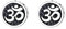 Lllunimon 925 Sterling Silber Om Ohm Aum Ohrstecker, zarte einfache tibetische Amulett Ohrringe, Glücksbringer Schmuck Geschenke für Männer Frauen