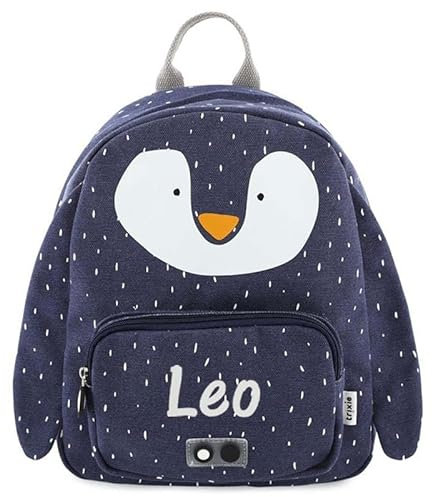 Elfenstall Personalisierbarer Rucksack Kindergartenrucksack von Trixie Baby mit Wunschname (Pinguin)