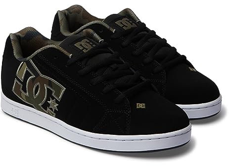 DC Shoes Herren Net Sneaker, Black/Green/Black, 52 EU
