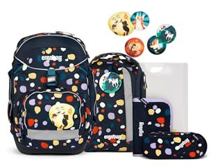 ergobag Pack Set ergonomischer Schulranzen, Vorgänger-Kollektion, flexibel 6-teilig 1.Klasse Grundschule
