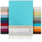 BEAUTEX Spannbetttuch Bettlaken aus Baumwolle, Premium Jersey Stoff 160g/m², Größe und Farbe wählbar (Boxspring - 200x200x45 cm, Türkis)