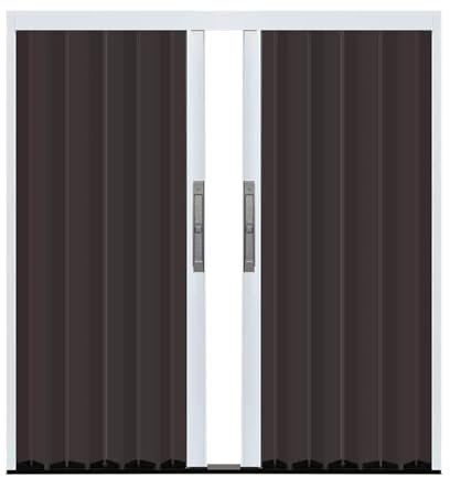 Porte coulissante, Porte Pliante accordéon Portes Pliables Pour Chambre À Coucher, Cuisine Et Porte, Porte Coulissante Accordéon À Panneau En Aluminium Pour Couloir Et Extérieur Avec Rail Et Serrure (