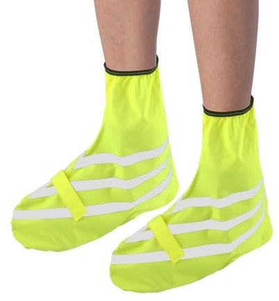 VOSSOT wasserdichte Überschuhe Fahrrad, Regenschutz Schuhe Reflektierend, wasserdichte Fahrradüberschuhe mit Reflektoren,Regenüberschuhe Fahrrad Wasserdicht,Winddicht & Schmutzabweisend