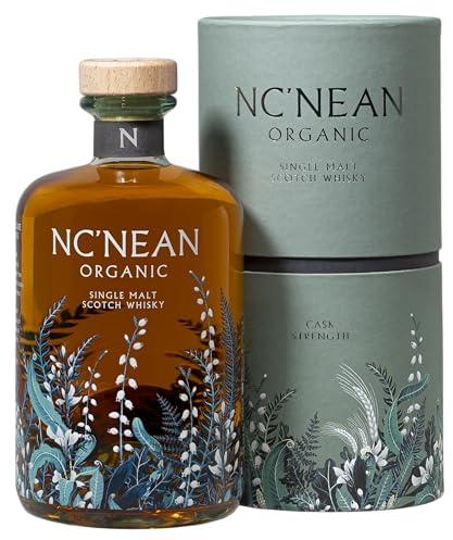 Nc'nean | Organic Single Malt Whisky | Cask Strength | Noten von reife Früchte | 59,6% vol. | 700ml