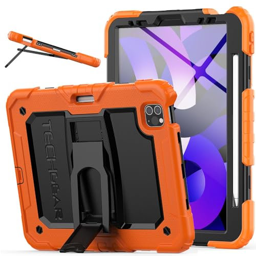 TECHGEAR ArmourSHIELD Funda para Apple iPad Air 10.9 4.ª/5.ª generación (2022/2020) y iPad Pro 11 4.ª/3.ª generación (2022/2021) Funda de Cuerpo Completo, Resistente, a Prueba de Golpes, con Sopor