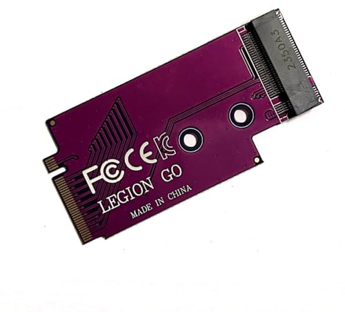 Szaerfa Adaptateur SSD pour Lenovo Legion Go, Carte de Conversion modifiée pour NVME M.2 2242 à 2280 (Violet)
