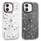 Xylota 2 Stück Handyhülle für iPhone 12 mini 5,4 Hülle,Durchsichtig Weich Silikon Case mit Muster Aesthetic Stern, TPU Bumper Transparent Stoßfeste Schutzhülle Frauen Mädchen Cover für iPhone 12 mini