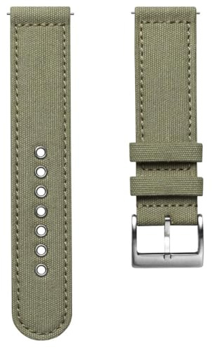 ZULUDIVER Croyde Canvas Uhrenarmband - 3 Farboptionen - 18mm,20mm, 22mm