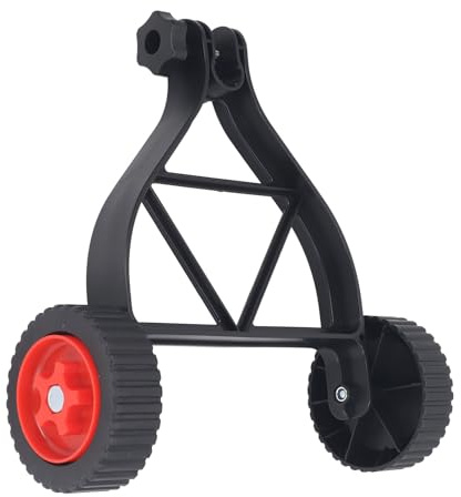 Ausla Roue de Support de Taille-Bordures Réglable, Roue Auxiliaire de Tondeuse à Gazon, Support de Coupe-Herbe à Pousser Derrière Le Support de Mangeur d'herbe