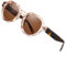 ROCKNIGHT HD Polarized Sonnenbrille für Frauen Retro Kreis Sonnenbrille Schildpatt Hochwertige Mode Sonnenbrille Anti-Blendung Braune Linse Acetat Tea Rahmen