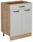 Vicco Küchenunterschrank R-Line, Weiß Landhaus, 60 cm mit Schublade, ohne Arbeitsplatte