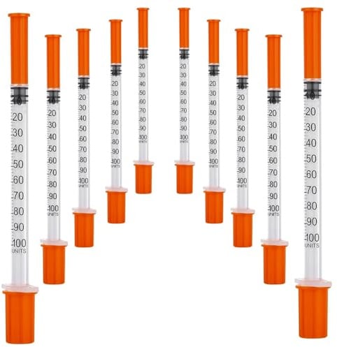 10 Pcs Dispensing Measuring Tool Individually Packaging Plastic Syringes Multifunctional 1ml Syringe with 30G*8mm Needle for Liquids Oils Glue