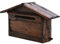 YCYRF WandBriefkasten Holz im Vintage-Stil, Hänge Briefkästen in Blockhausform, Einwurfkasten für Umschläge, Briefe und Karten 42 ×14×26cm