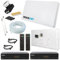 Megasat Flachantenne Profi Line H30 D2 Twin inkl. Fensterhalterung + 20m Kabel + 2X Fensterdurchführung inkl 2 HD Sat Receiver - HD u SD TV - Neueste Generation netshop 25 Set