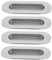 SEWACC 4Pcs Stainless Steel Flush Handles for Sliding Doors Cabinets Cupboards Durable Corrosion Resistant Easy Installation for Home Furniture