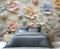 GIVLWF Floral Wallpaper, 3D Flowers Peel and Stick Wallpaper for Bedroom, Modern Colorful Wall Paper for Living Room, Luxury Wall Mural, Minimalism Large Mural & Room Decor