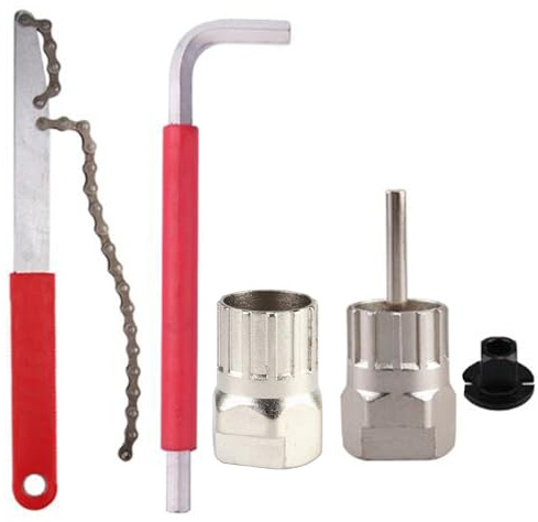 GUOFANG Bicycle freewheel removal tools with chain wrenches and auxiliary wrenches, bicycle freewheel lockring removers, freewheel removal wrenches, freewheel removers