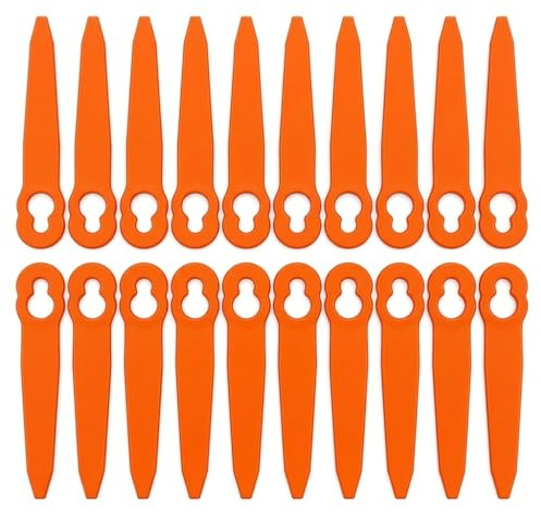 Plastique Lame Coupe Bordure sans Fil, 100Pcs Lames Coupe Bordure, 90mm Compatible avec Stihl PolyCut 2-2 3-2, FSA 45 FSA 57 FSE 52, Pièce de Rechange OEM 40080071000