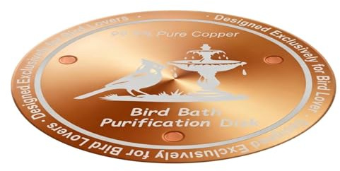 Cobre Baño Para Pájaros Accesorios Jardín Limpieza Natural | Plato De Cobre Para Cuencos De Baño De Pájaros Fuente Solar Calentada De Hormigón Cerámica Exterior Jardín Patio