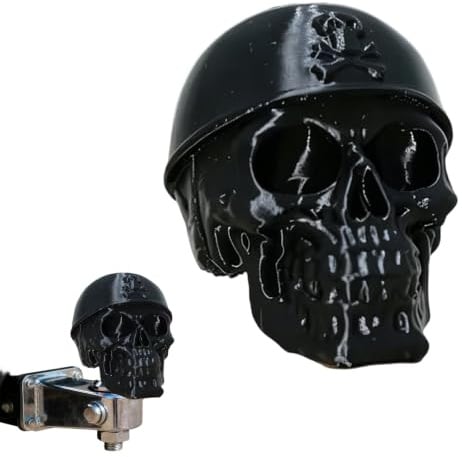 Yuwnd Anhängerkupplung Abdeckung für Universal Fahrzeug | Totenkopf Design Schutzkappe, universal passend, Maße 7,6 x 8,7 cm, schützt die Anhängerkupplung bei Camping und Autofahrten