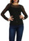 Miss Rouge: T-Shirt, Netzstoff, Oberteil aus transparentem Voile, Einheitsgröße 36-40, Schwarz , Einheitsgröße