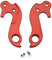 Noah And Theo NT-HD026 Schaltauge für horizontale Ausfallenden, kompatibel mit Felt #123 oder 10123, inkl. Schraubensatz, Satin-Rot Passt auch auf Lynskey und andere Rennräder.