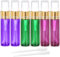 JamHooDirect 6Pcs 10ml Empty Glass Spray Bottles with Golden Fine Mist Sprayers, Travel Atomiser Refillable Portable Container Includes 2 Droppers for Essential Oils, Perfume or Night Out Fragrance