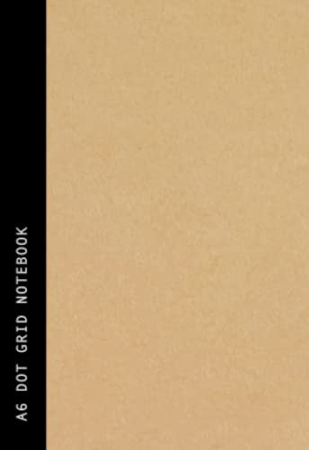 A6 Dot Grid Notebook: Black Spine | Dotted Grid | School & College Subject or Course Notebook - 90 Pages Recycled Paper