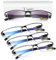 LUFF 4Pcs Anti-Blue-Ray-Lesebrille Tragbare Ultraleichtleser（1.0X）