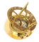 Goldener nautischer Messing-Sonnenuhr-Kompass (6,3 cm)